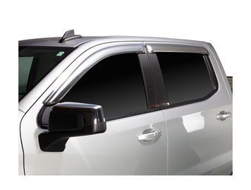 Window Deflectors 4 pcs Set Chevrolet Silverado 1500 2007-2013 VENTVISOR Chrome AVS 684040