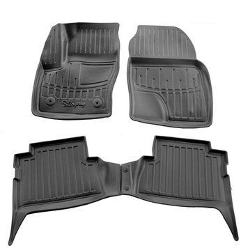 Dywaniki gumowe z bokiem zestaw 4 szt Ford C-Max 2010 - 2019 czarny 5007284 SOVA-PL