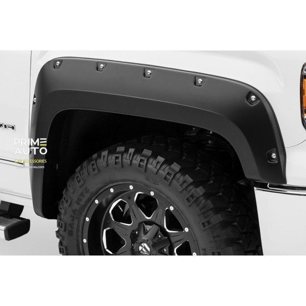 Poszerzenia nadkoli ustawić 4 szt GMC Sierra 1500 2016-2018 Pocket-style czarny Bushwacker 40974-02