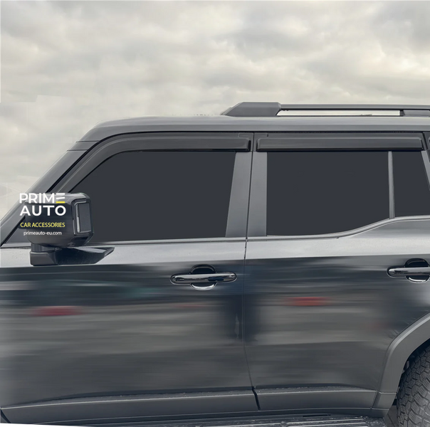 Owiewki do szyb samochodowych prz&oacute;d+tył num 4 szt ciemny Toyota Land Cruiser Prado 250 2024 + EGR 92492081B