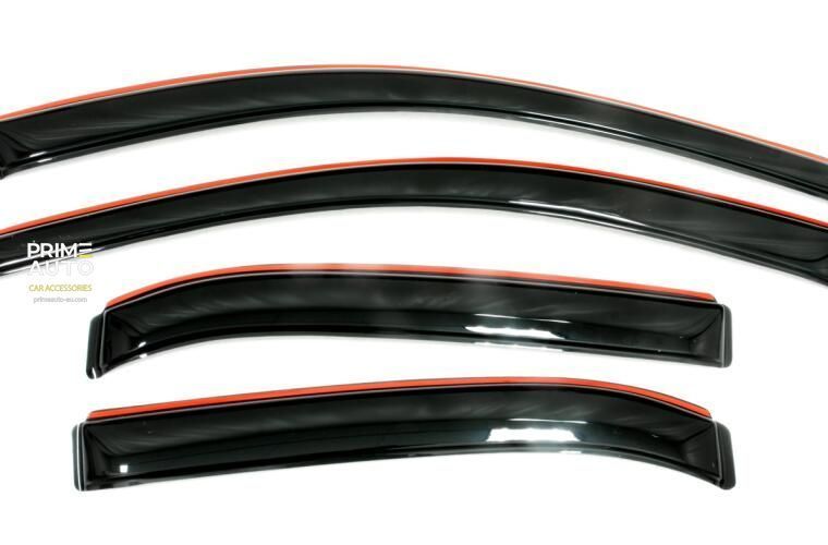 Window Deflectors 4 pcs Set Honda HR-V 2016-2025 Ventvisor IN-CHANNEL Dark Smoke AVS 194369