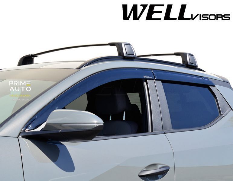 Дефлекторы окон к-т 4 шт Premium серия Hyundai Santa Cruz 2022+ Wellvisors 3-847HY029 3-847HY029 фото