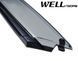 Owiewki do szyb samochodowych num 4 szt z czarna chromowana listwa Hyundai Santa Fe 2007 - 2012 Wellvisors 3-847HY002