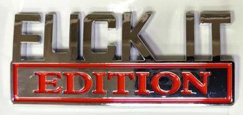 Logo Car Sticker Emblem FUCK-IT EDITION China AF0963