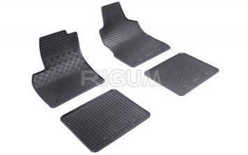 Dywaniki samochodowe gumowe zestaw 4 szt czarny Fiat Panda 2002 - 2012 Rigum 900750
