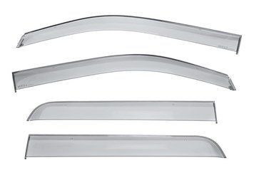 Window Deflectors 4pcs Set Premium Series Ford F-150 2009-2014 Crew Cab Wellvisors 3-847FD011