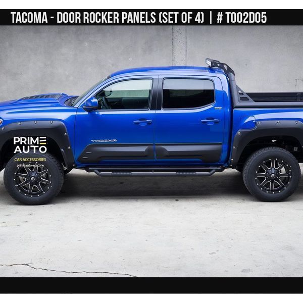 Moluri SET Toyota Tacoma 2016-2025 negru AIR DESIGN TO02D05