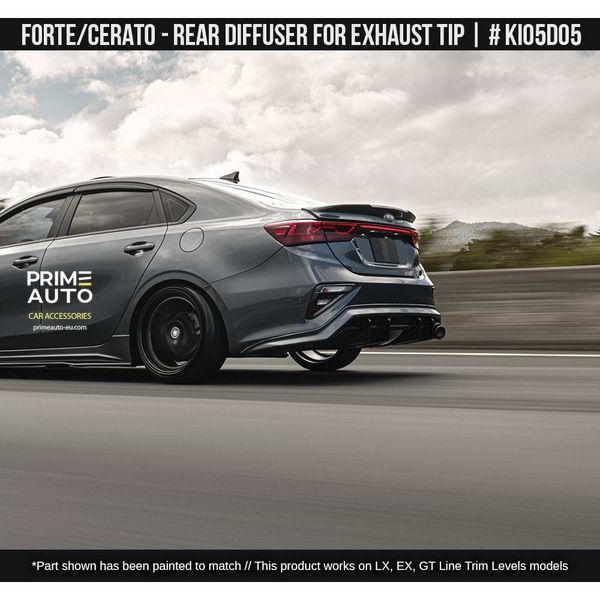Задний спойлер Kia Forte 2019-2021 черный AIR DESIGN KI05D09 KI05D09 фото