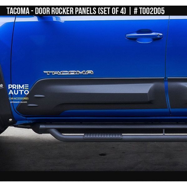 Moluri SET Toyota Tacoma 2016-2025 negru AIR DESIGN TO02D05