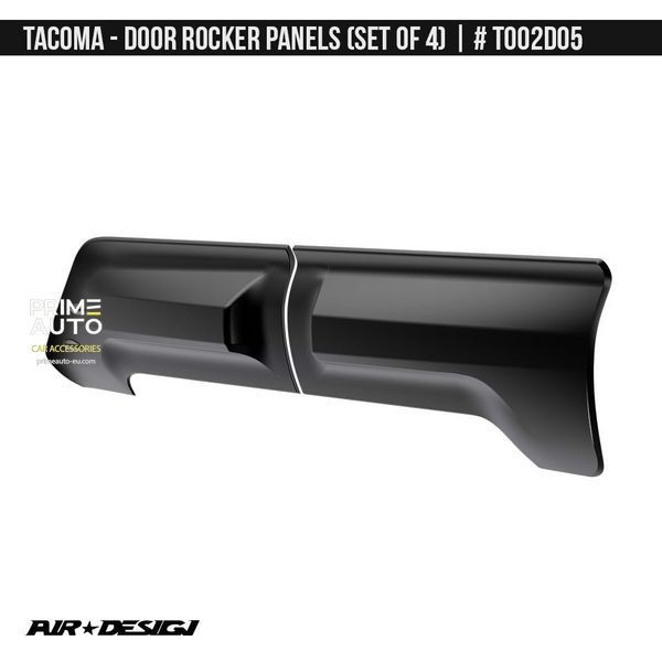 Moluri SET Toyota Tacoma 2016-2025 negru AIR DESIGN TO02D05