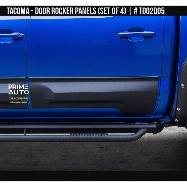 Moluri SET Toyota Tacoma 2016-2025 negru AIR DESIGN TO02D05