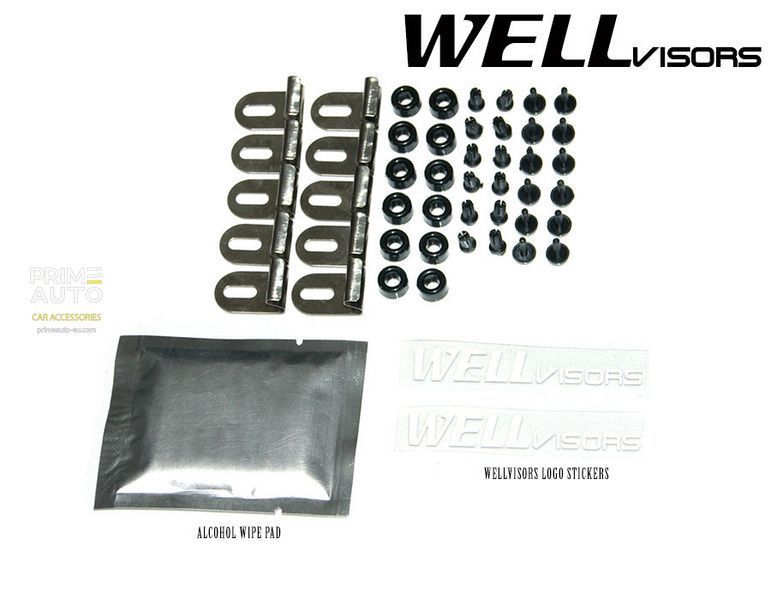 Owiewki do szyb samochodowych num 4 szt Premium seria Volkswagen Golf 1993 - 1998 Hatchback Wellvisors 3-847VW005