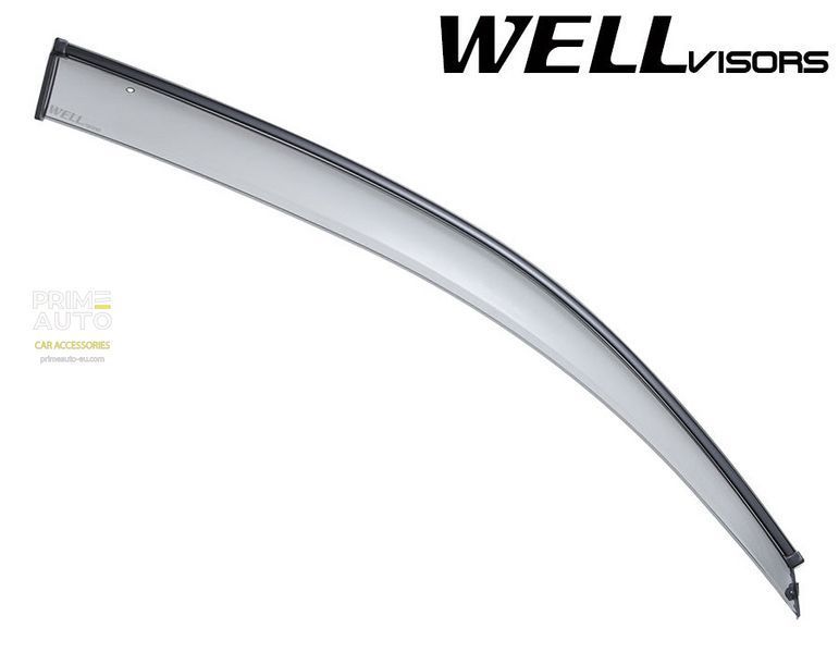 Дефлекторы окон к-т 4 шт с черным хромированным молдингом BMW X1 2012 - 2015 Wellvisors 3-847BM008 3-847BM008 фото