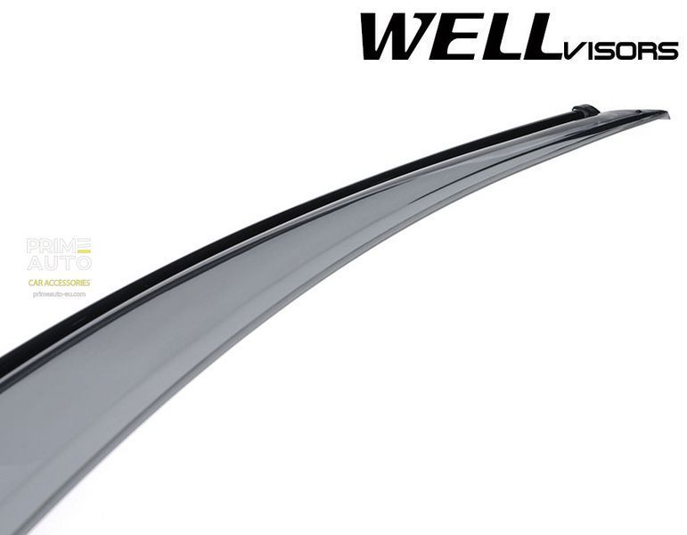 Дефлекторы окон к-т 4 шт с черным хромированным молдингом BMW X1 2012 - 2015 Wellvisors 3-847BM008 3-847BM008 фото
