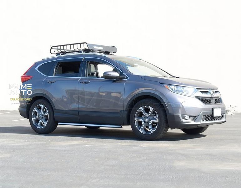 Owiewki do szyb samochodowych num 4 szt z chromowaną odlewanie Honda CR-V 2017 - 2026 Wellvisors 3-847HD036