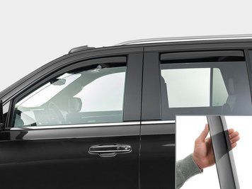 Side Window Deflectors in-channel front+rear Chevrolet Tahoe 2021-2026 Dark Gloss WeatherTech 821010IM