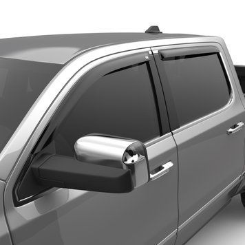 Window Deflectors 4 pcs set Ram 1500 2019-2026 Dark Smoke Crew Cab EGR 642951