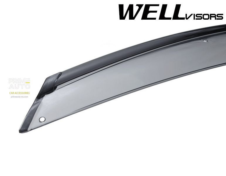 Дефлекторы окон к-т 4 шт с черным хромированным молдингом Infiniti FX 2003 - 2008 Wellvisors 3-847IN002 3-847IN002 фото