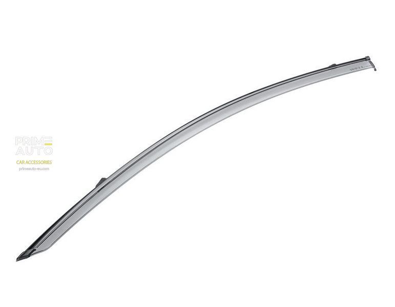 Window Deflectors 4pcs Set With Black Trim Volvo V90 2017-2025 Wellvisors 3-847VO008