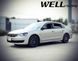 Дефлекторы окон к-т 4 шт с черным хромированным молдингом Volkswagen Passat USA 2012 - 2019 Wellvisors 3-847VW014 3-847VW014 фото 1