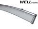Owiewki do szyb samochodowych num 4 szt z chromowaną odlewanie MAZDA 6 2014 - 2017 Wellvisors 3-847MZ009