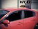 Дефлекторы окон к-т 4 шт Premium серія MAZDA 3 2004 - 2009 Sedan Wellvisors 3-847MZ001 3-847MZ001 фото 6