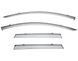 Window Deflectors 4pcs Set With Black Trim Volvo V90 2017-2025 Wellvisors 3-847VO008