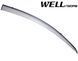 Owiewki do szyb samochodowych num 4 szt z czarna chromowana listwa Chevrolet Spark 2013 - 2015 Wellvisors 3-847CH005