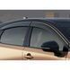 Owiewki do szyb samochodowych num 4 szt z czarną listwą Nissan Ariya 2023 - 2025 Wellvisors 3-847NS030