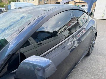 Window Deflectors 4pcs Set Premium Series Tesla Model 3 2017-2025 Wellvisors 3-847TE002