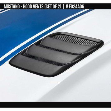Hood Vents Ford Mustang 2018-2025 negru AIR DESIGN FO24A06