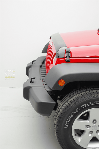 Дефлектор капота Jeep Wrangler JK 2007-2018 гладкий FormFit HD7W07 HD7W07 фото