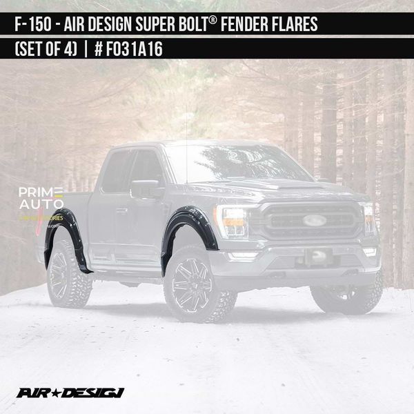 Фендера Ford F-150 2021-2023 черный AIR DESIGN FO31A16 FO31A16 фото