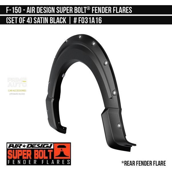 Фендера Ford F-150 2021-2023 черный AIR DESIGN FO31A16 FO31A16 фото