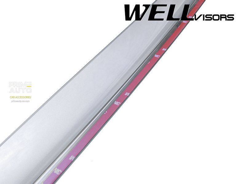 Дефлекторы окон к-т 4 шт с хромированным молдингом Audi Q7 2007 - 2015 Wellvisors 3-847AU002 3-847AU002 фото