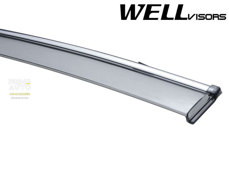 Owiewki do szyb samochodowych num 4 szt z chromowaną odlewanie Buick LaCrosse 2010 - 2016 Wellvisors 3-847BU005