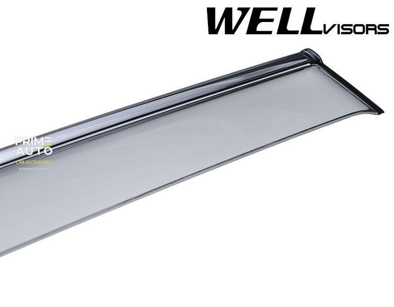 Дефлекторы окон к-т 4 шт с хромированным молдингом Audi Q7 2007 - 2015 Wellvisors 3-847AU002 3-847AU002 фото