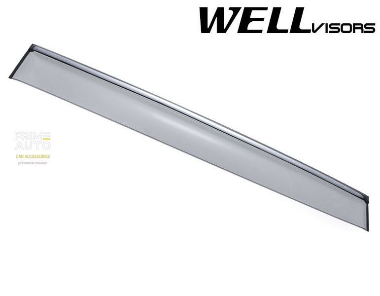 Дефлекторы окон к-т 4 шт с хромированным молдингом Audi Q7 2007 - 2015 Wellvisors 3-847AU002 3-847AU002 фото