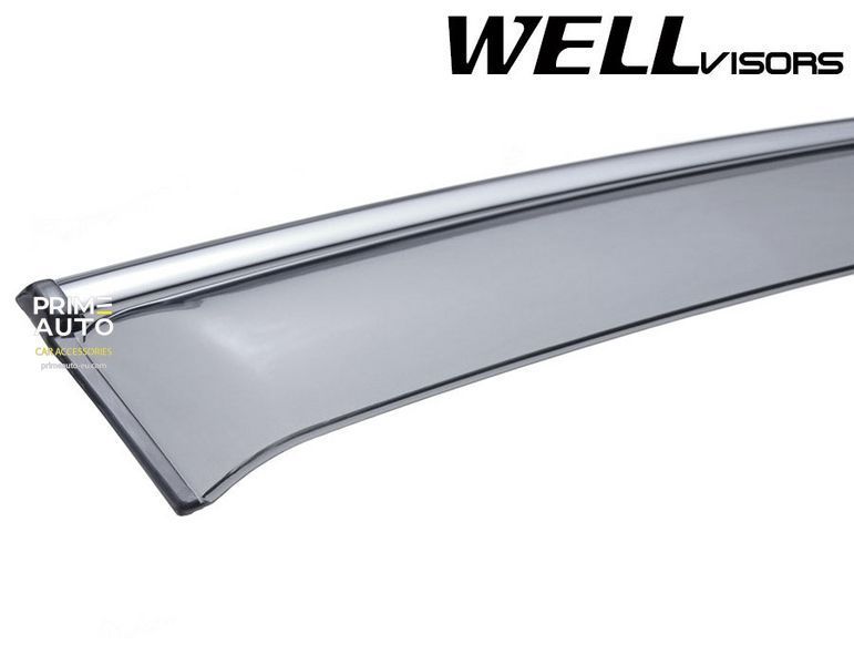 Дефлекторы окон к-т 4 шт с хромированным молдингом Audi Q7 2007 - 2015 Wellvisors 3-847AU002 3-847AU002 фото