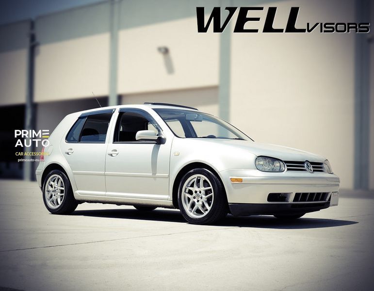 Owiewki do szyb samochodowych num 4 szt Premium seria Volkswagen Golf 1999 - 2005 Hatchback Wellvisors 3-847VW006