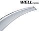Owiewki do szyb samochodowych num 4 szt z chromowaną odlewanie Audi A3 2014 - 2020 Sedan Wellvisors 3-847AU006