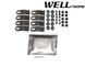 Owiewki do szyb samochodowych num 4 szt z chromowaną odlewanie Audi A3 2014 - 2020 Sedan Wellvisors 3-847AU006