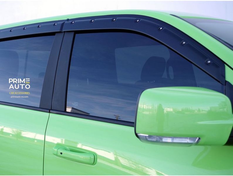 Side Window Deflectorsset of 4 pcs Tough Guard GMC Sierra 3500 2015-2018 Double Cab FormFit textured TV5D14-DC