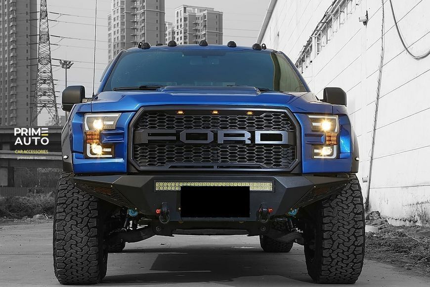 Передние фары LED Ford F150 2015-2017 LED LUXX серия углево-черные AlphaRex 880168 880168 фото