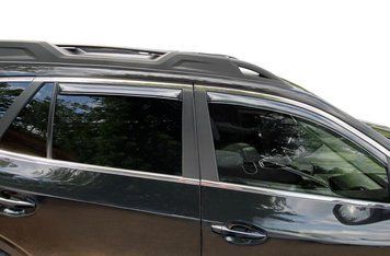 Window Deflectors 4 pcs Set Subaru OUTBACK 2020-2023 Ventvisor IN-CHANNEL Dark Smoke AVS 194376