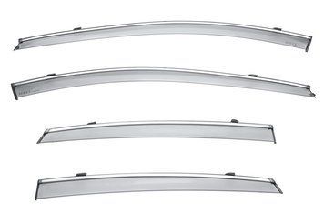 Window Deflectors 4pcs Set with Chrome Trim Buick LaCrosse 2017-2019 Wellvisors 3-847BU007