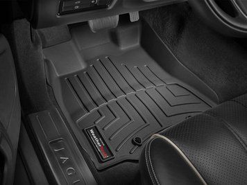 Car Mats 3D Liners Front Jaguar XJ 2011 - 2019 Black WeatherTech 444471