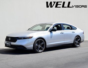 Дефлекторы окон к-т 4 шт с черным хромированным молдингом Honda Accord 2023+ Sedan Wellvisors 3-847HD049 3-847HD049 фото
