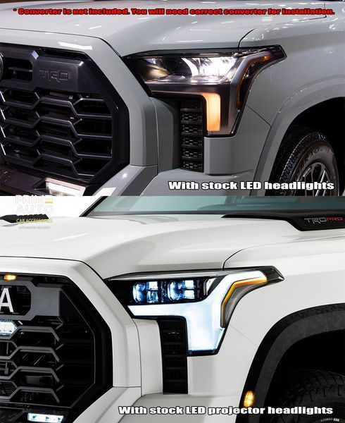 Front lights Toyota Tundra 2022 - 2026 Amber DRL LED NOVA series AlphaRex 880871