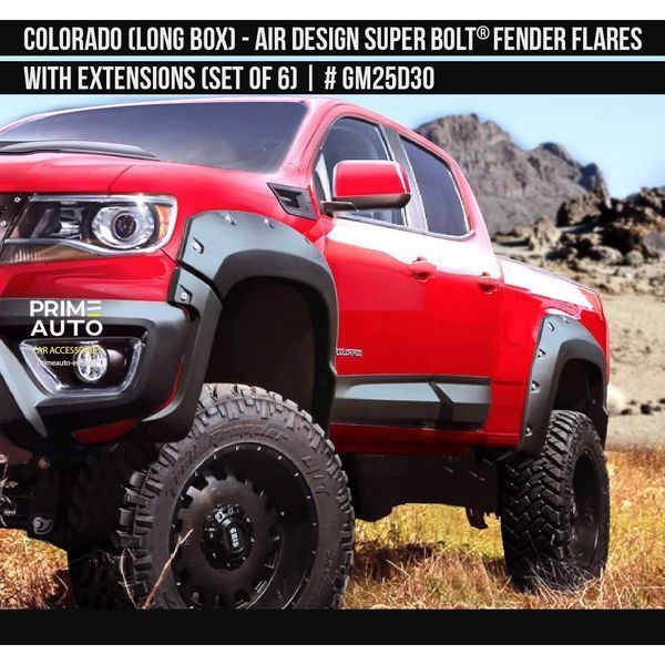 Фендера Chevrolet Colorado 2016-2020 черный AIR DESIGN GM25D30 GM25D30 фото